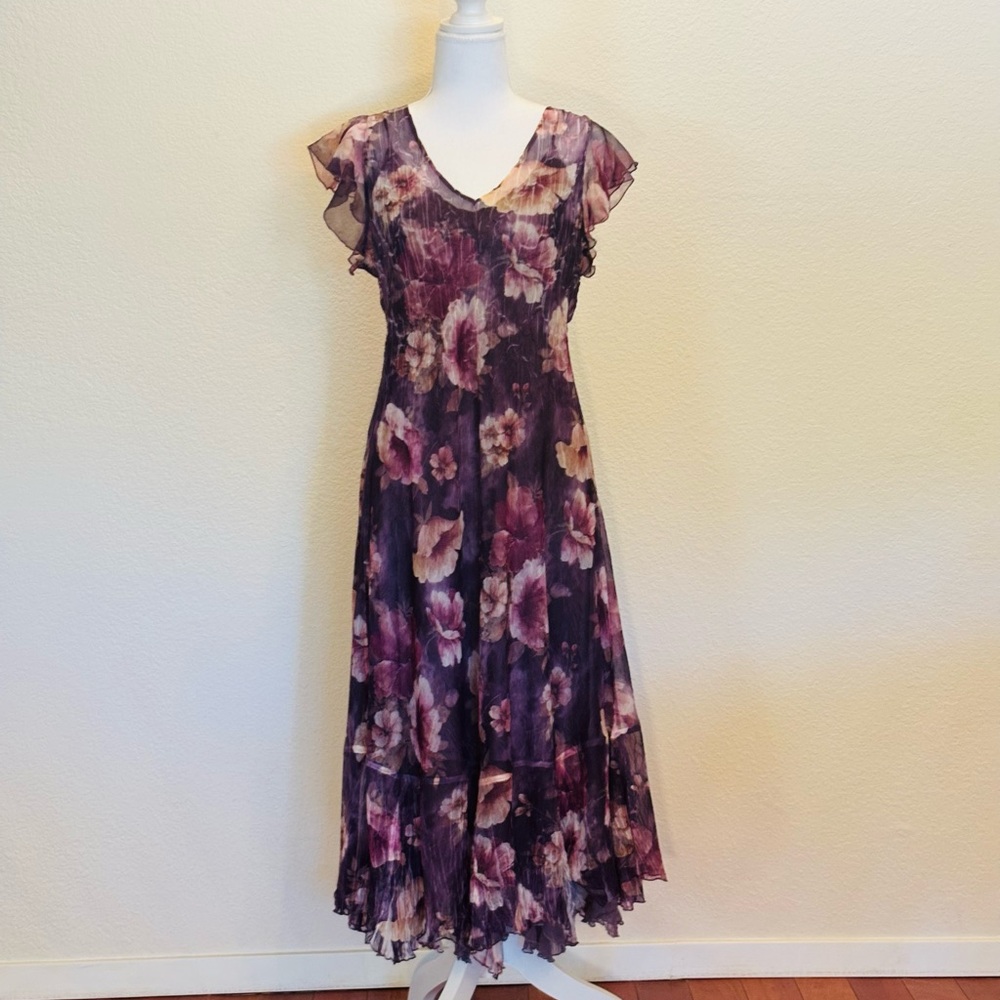 Floral Purple Dress